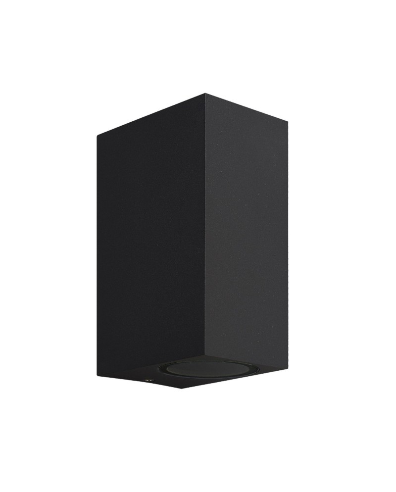 KANDANCHU * APLIQUE EXTERIOR CUAD. 2L*GU10 NEGRO